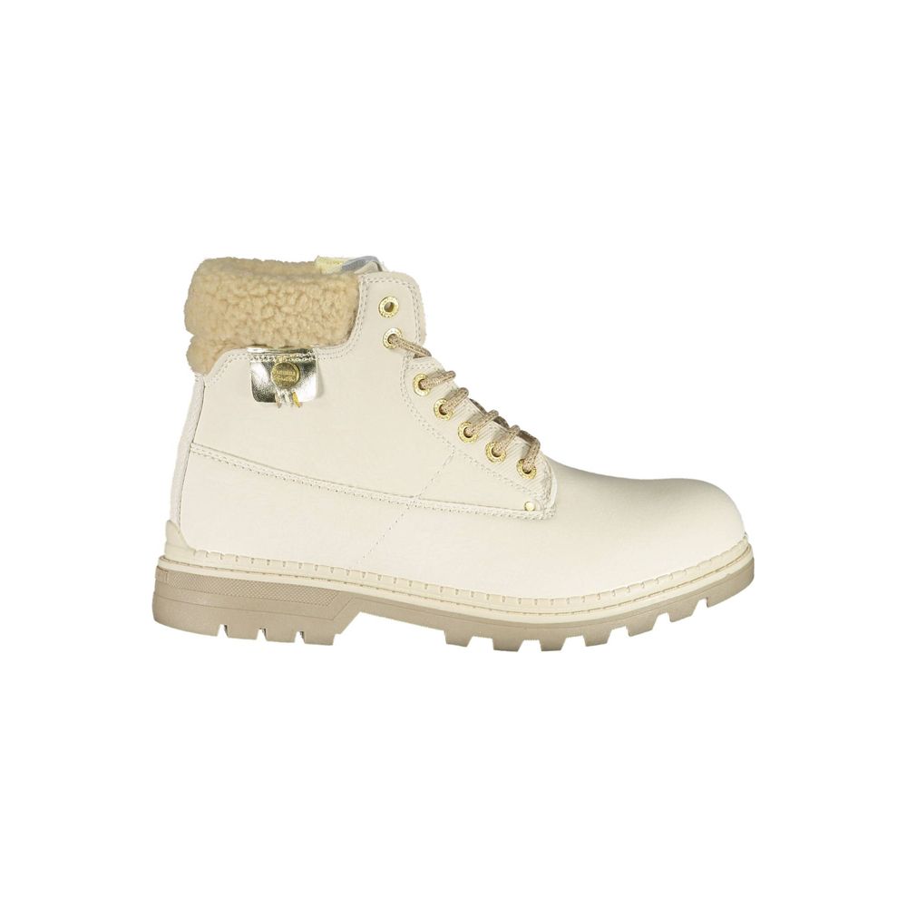 Carrera White Polyester Boot