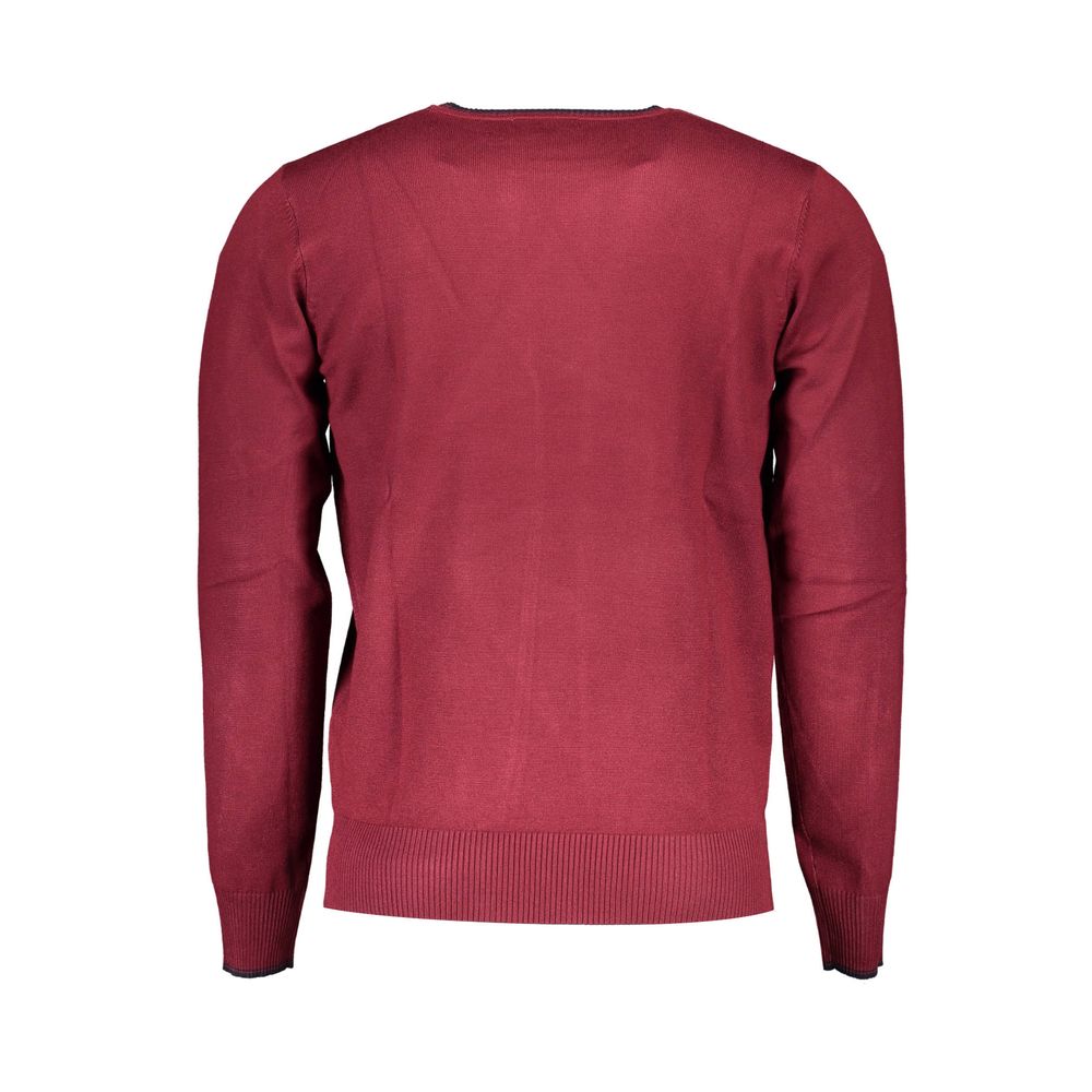 U.S. Grand Polo Red Nylon Sweater