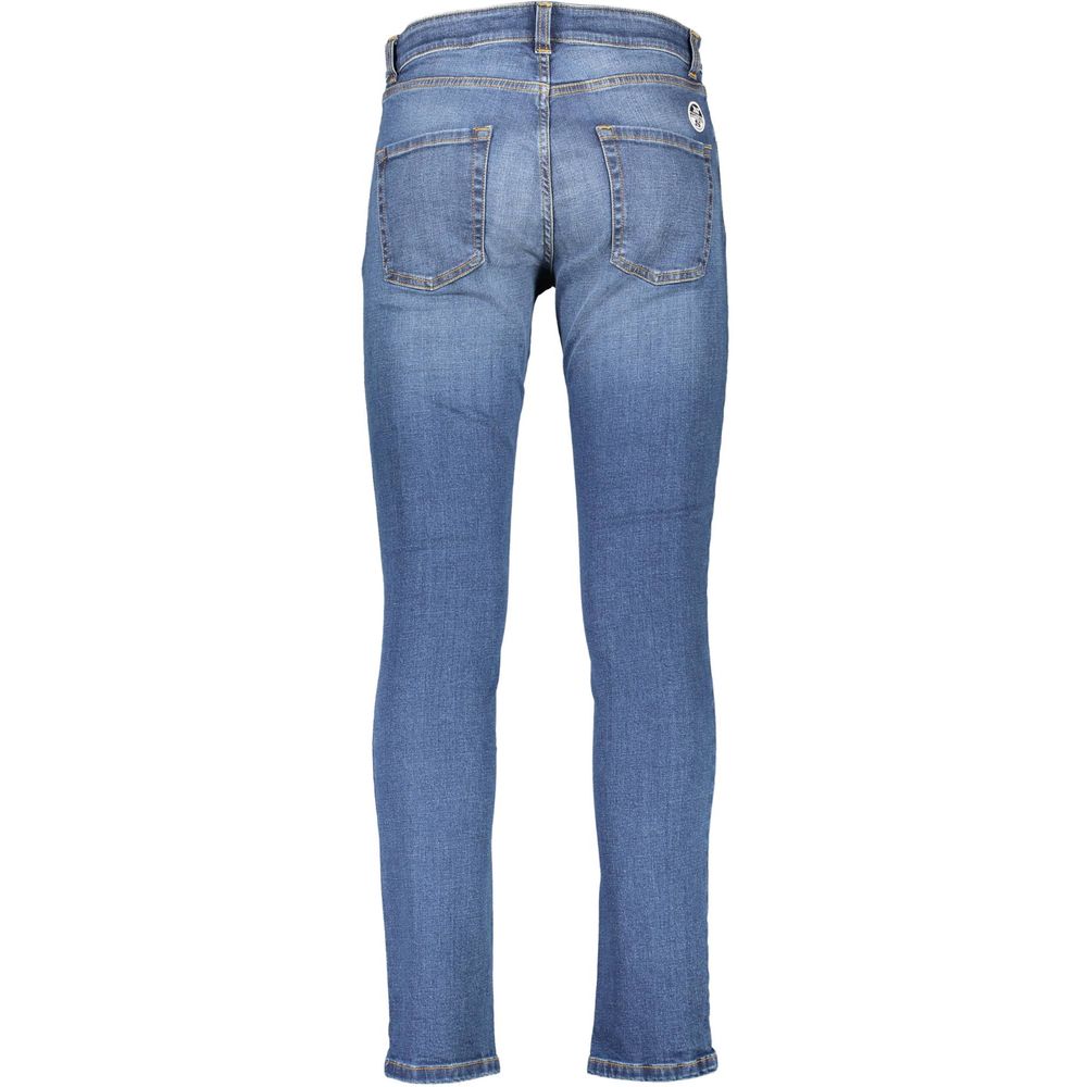 North Sails Blue Cotton Jeans & Pant