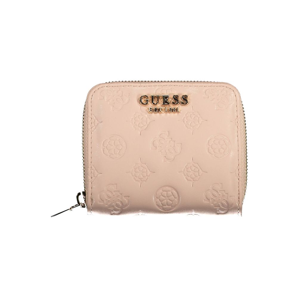 Guess Jeans Pink Polyethylene Wallet
