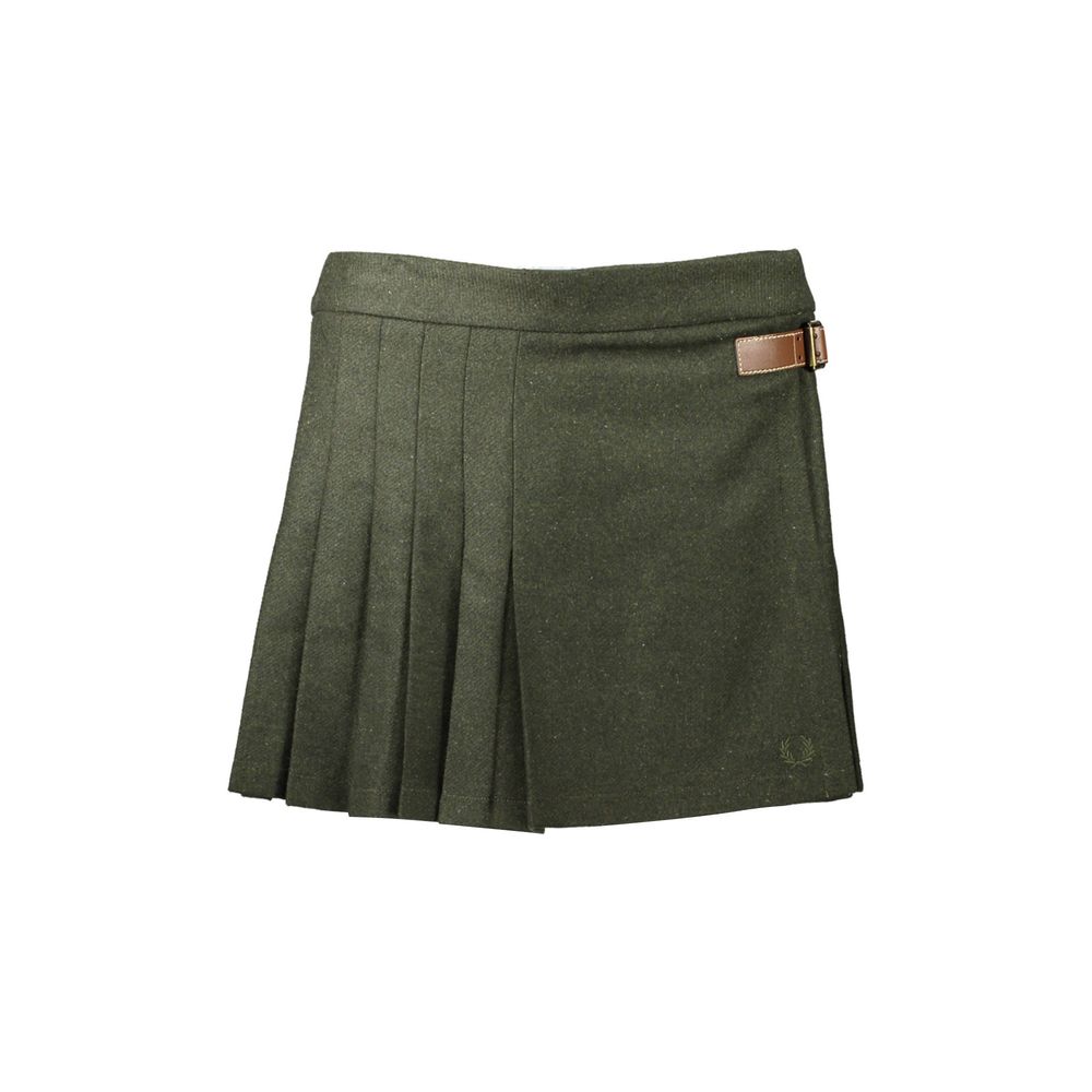 Fred Perry Green Polyester Skirt