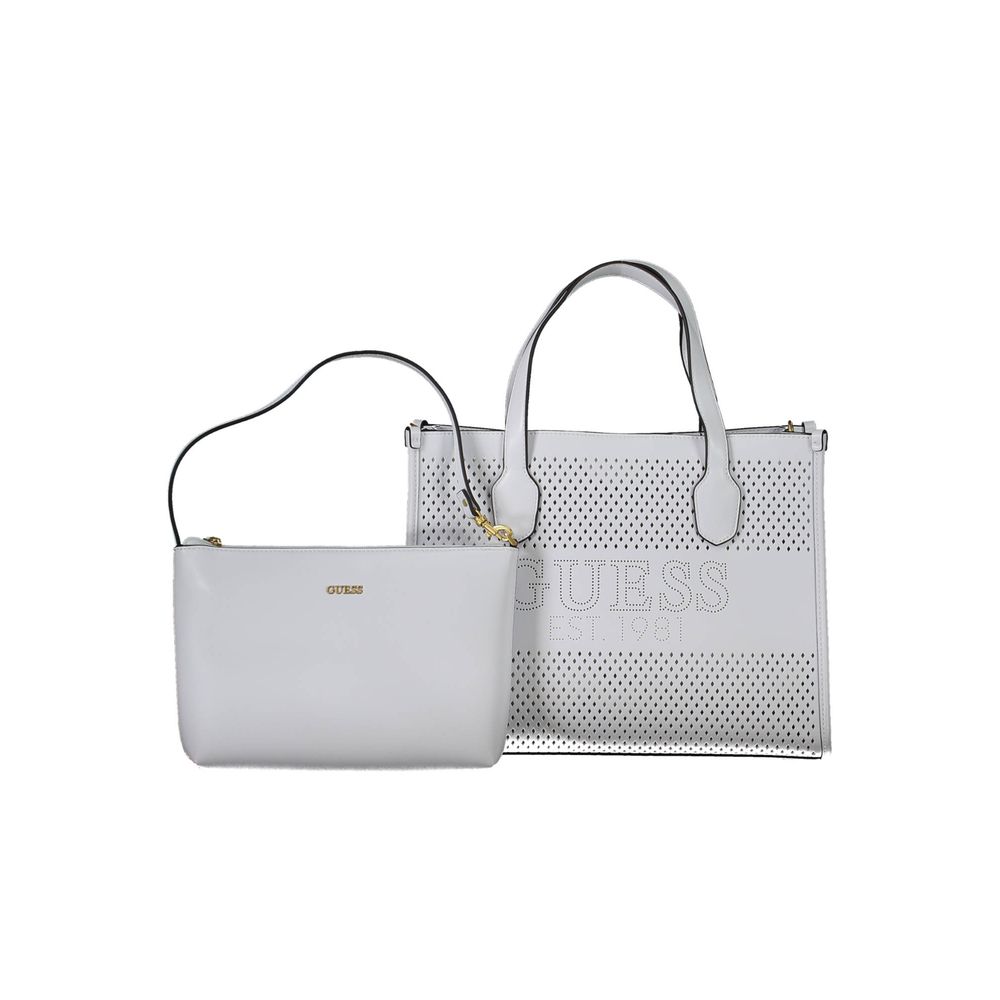 Guess Jeans White Polyethylene Handbag