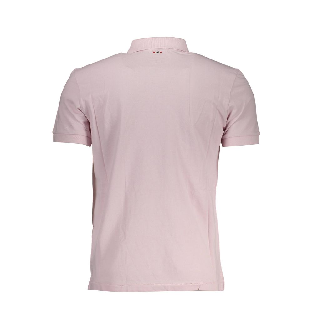 Napapijri Pink Cotton Polo Shirt