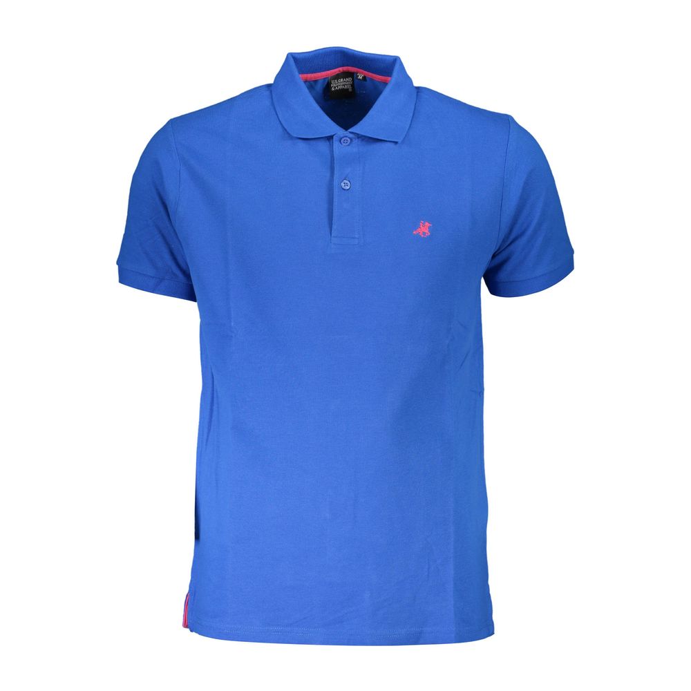 U.S. Grand Polo Blue Cotton Polo Shirt