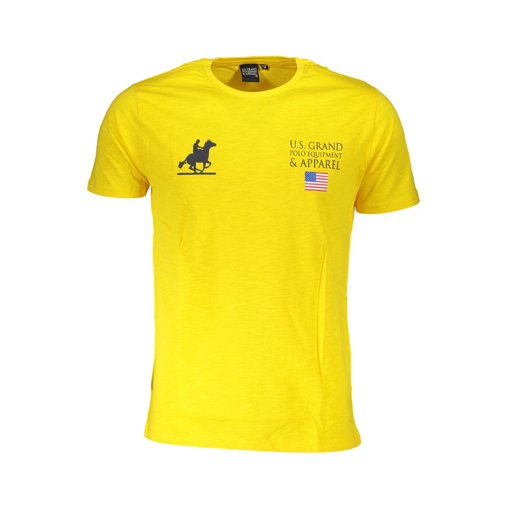 U.S. Grand Polo Yellow Cotton T-Shirt