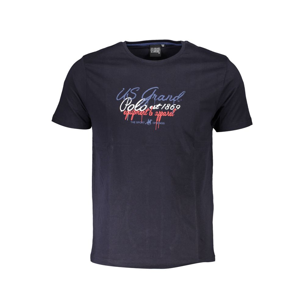 U.S. Grand Polo Blue Cotton T-Shirt