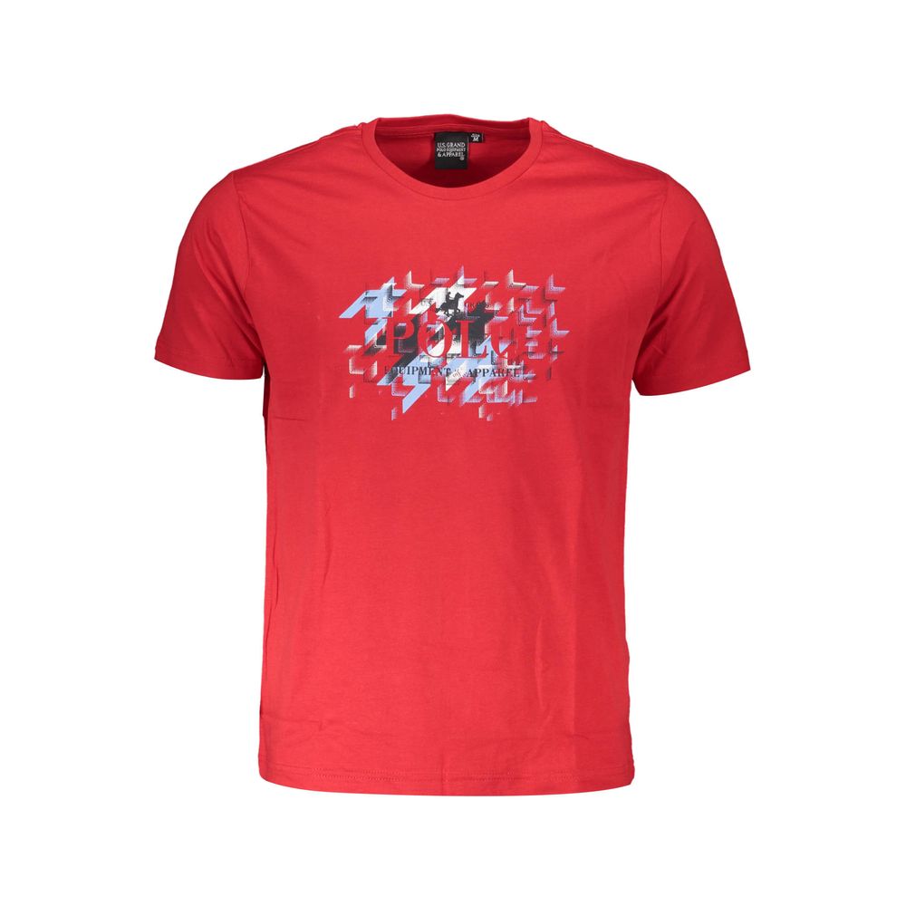 U.S. Grand Polo Red Cotton T-Shirt