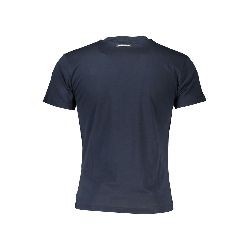 Cavalli Class Blue Cotton T-Shirt