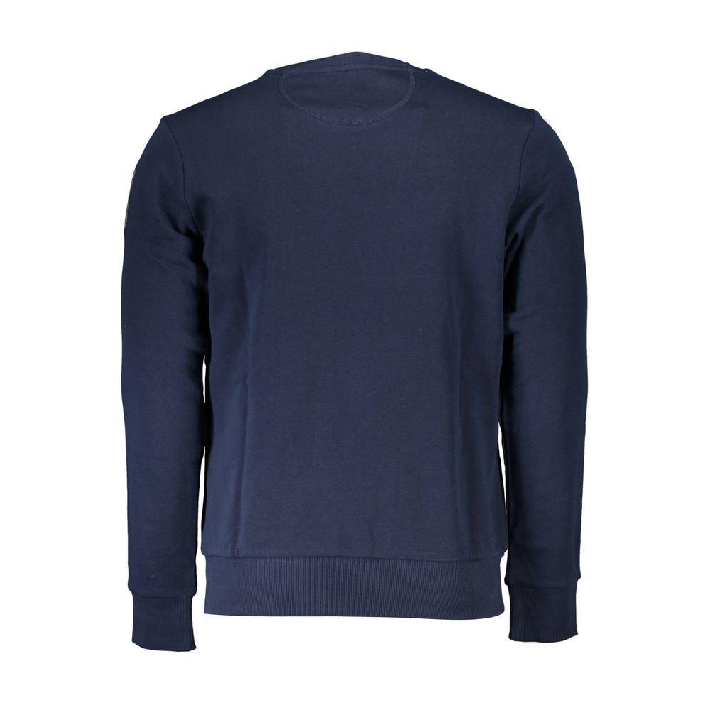 La Martina Blue Cotton Sweater