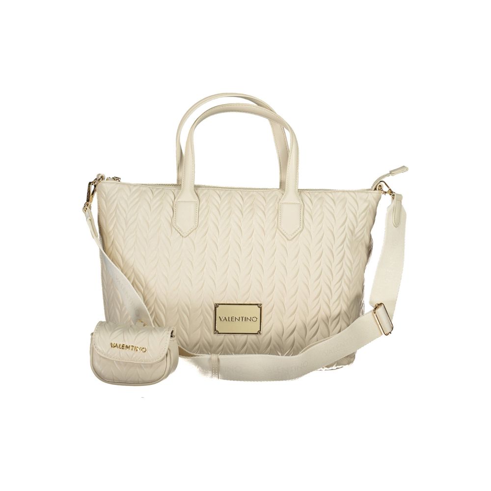 Mario Valentino White Polyethylene Handbag