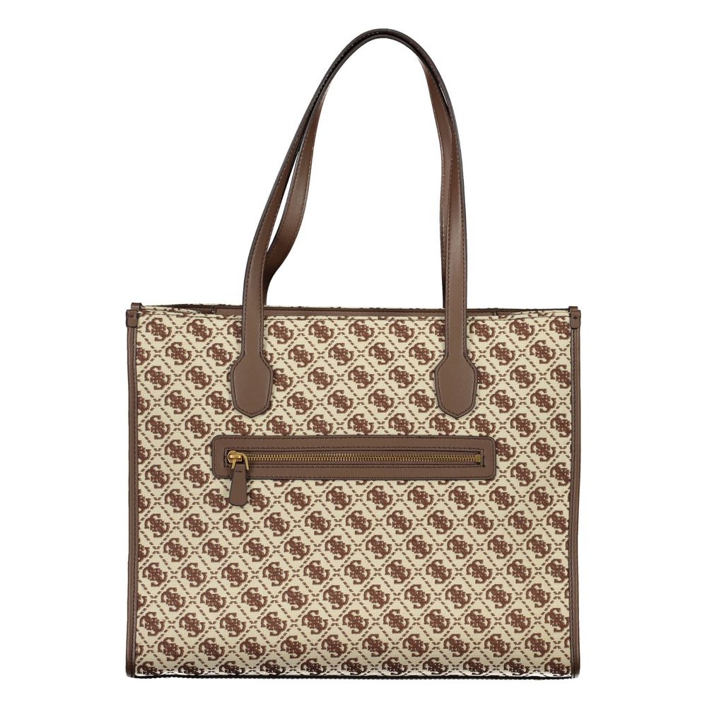 Guess Jeans Brown Polyester Handbag
