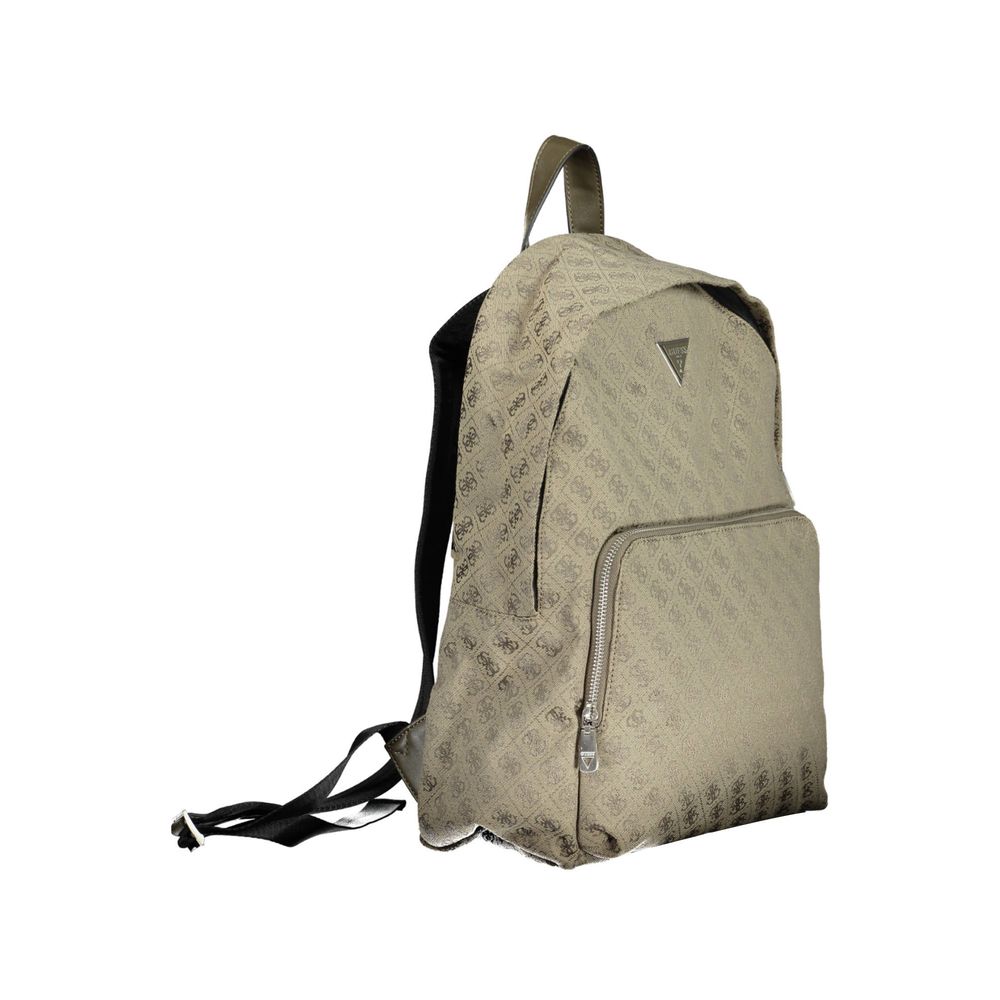 Guess Jeans Green Polyester Backpack