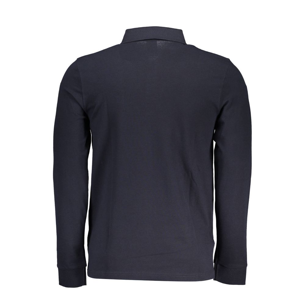 Hugo Boss Modra bombažna polo majica