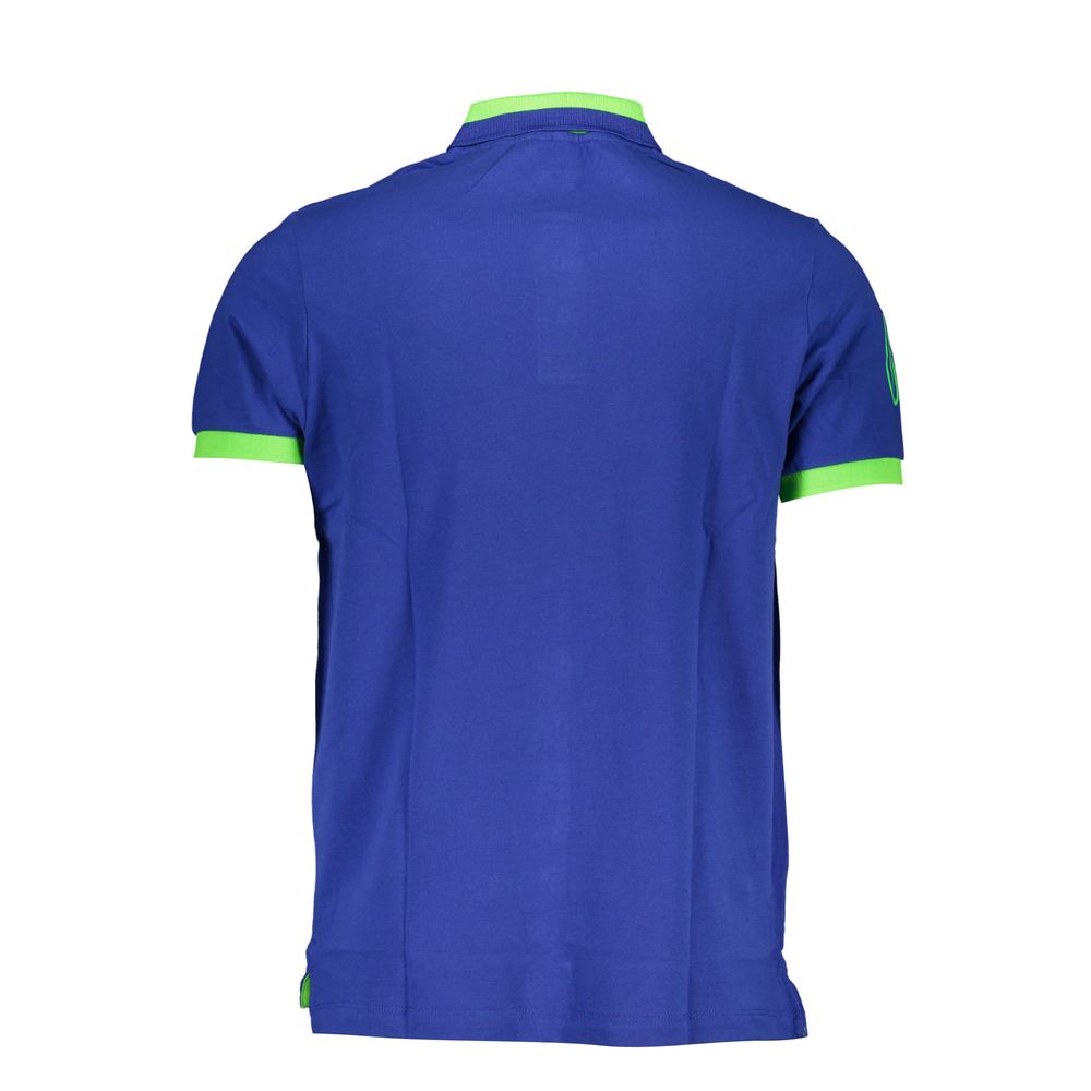 Scuola Nautica Blue Cotton Polo Shirt