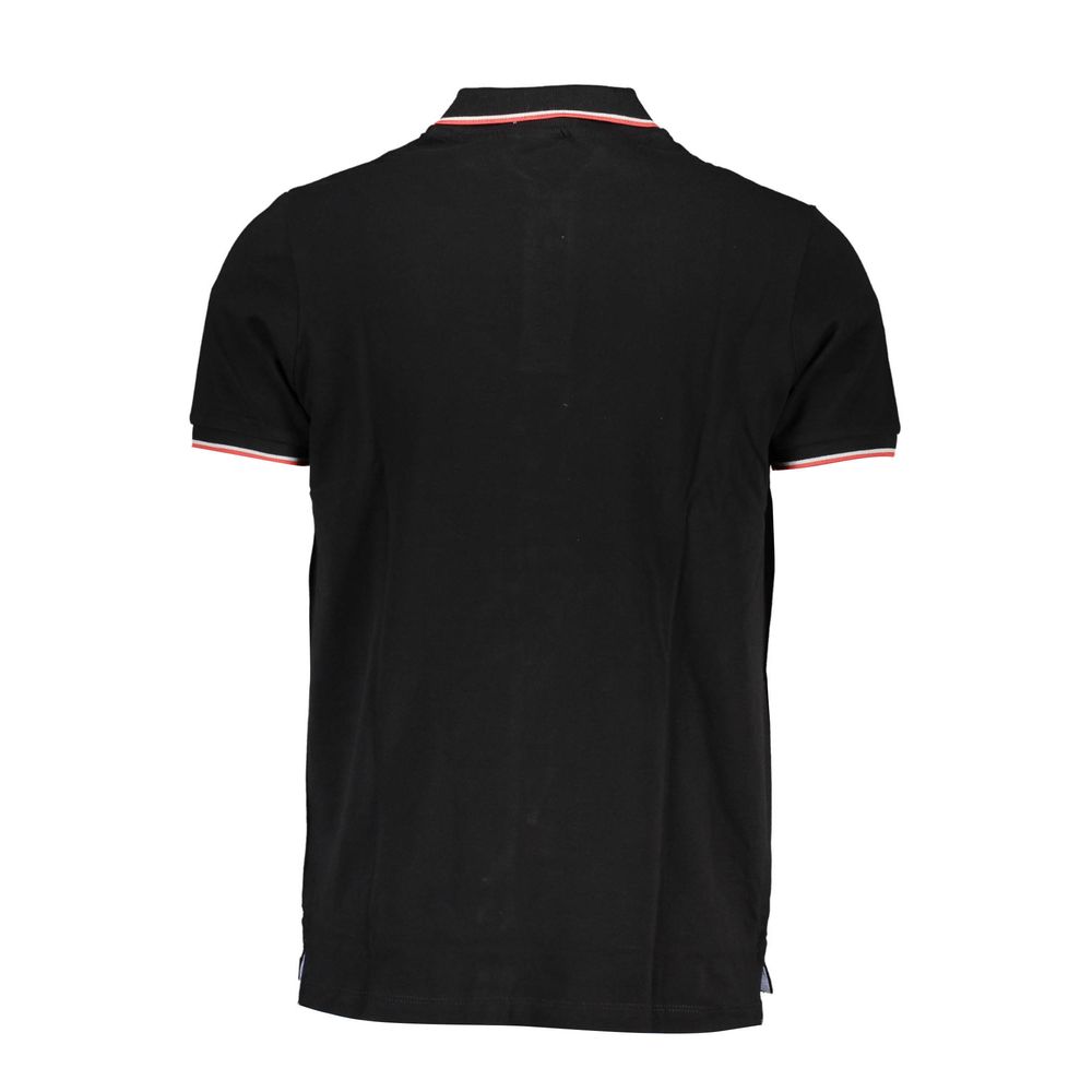 Scuola Nautica Black Cotton Polo Shirt