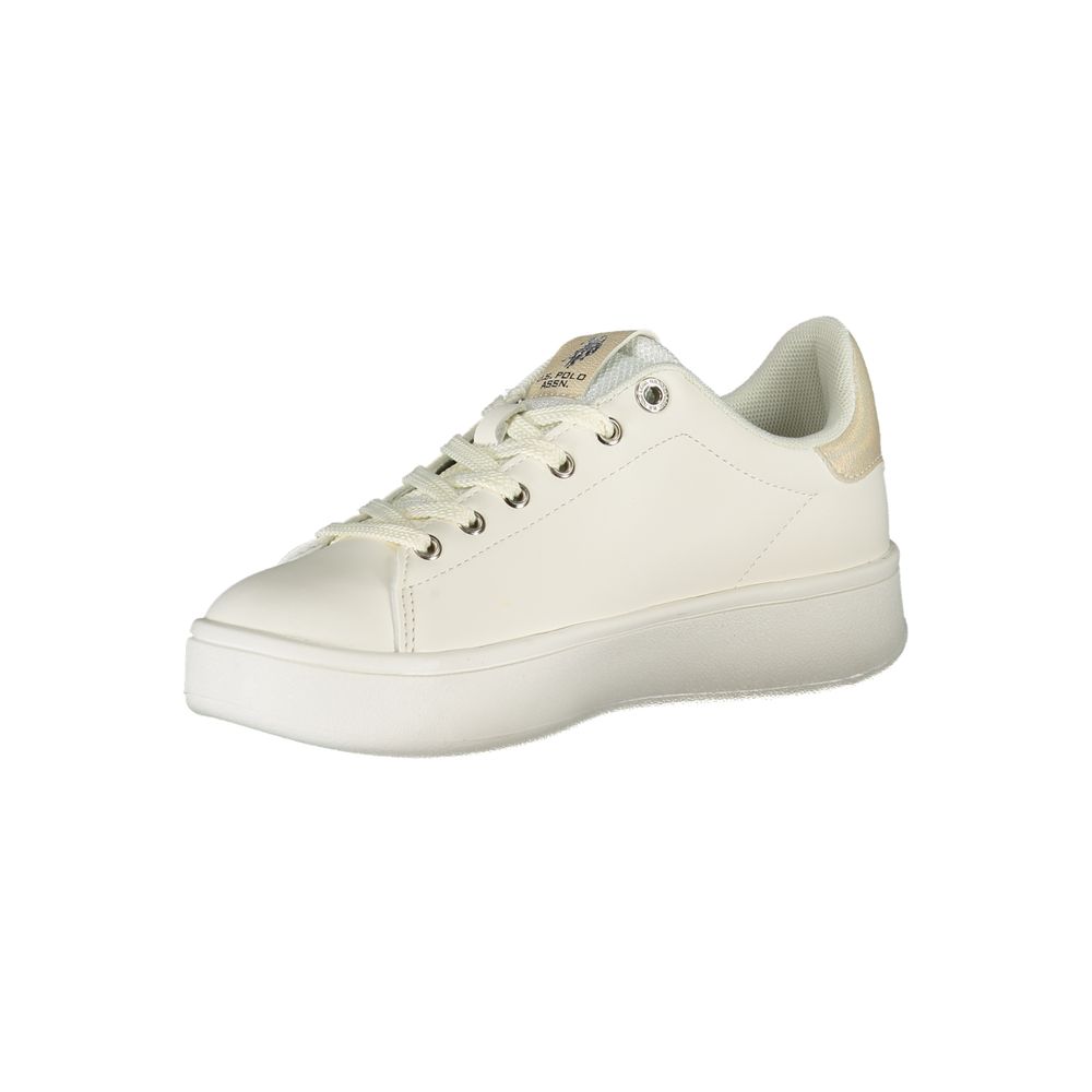 U.S. POLO ASSN. White Polyester Sneaker