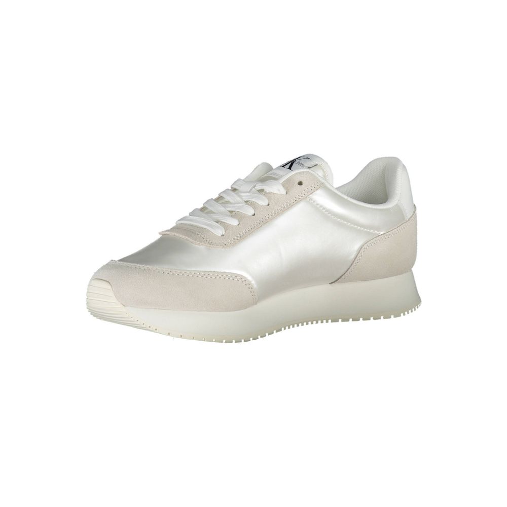 Calvin Klein White Polyester Sneaker