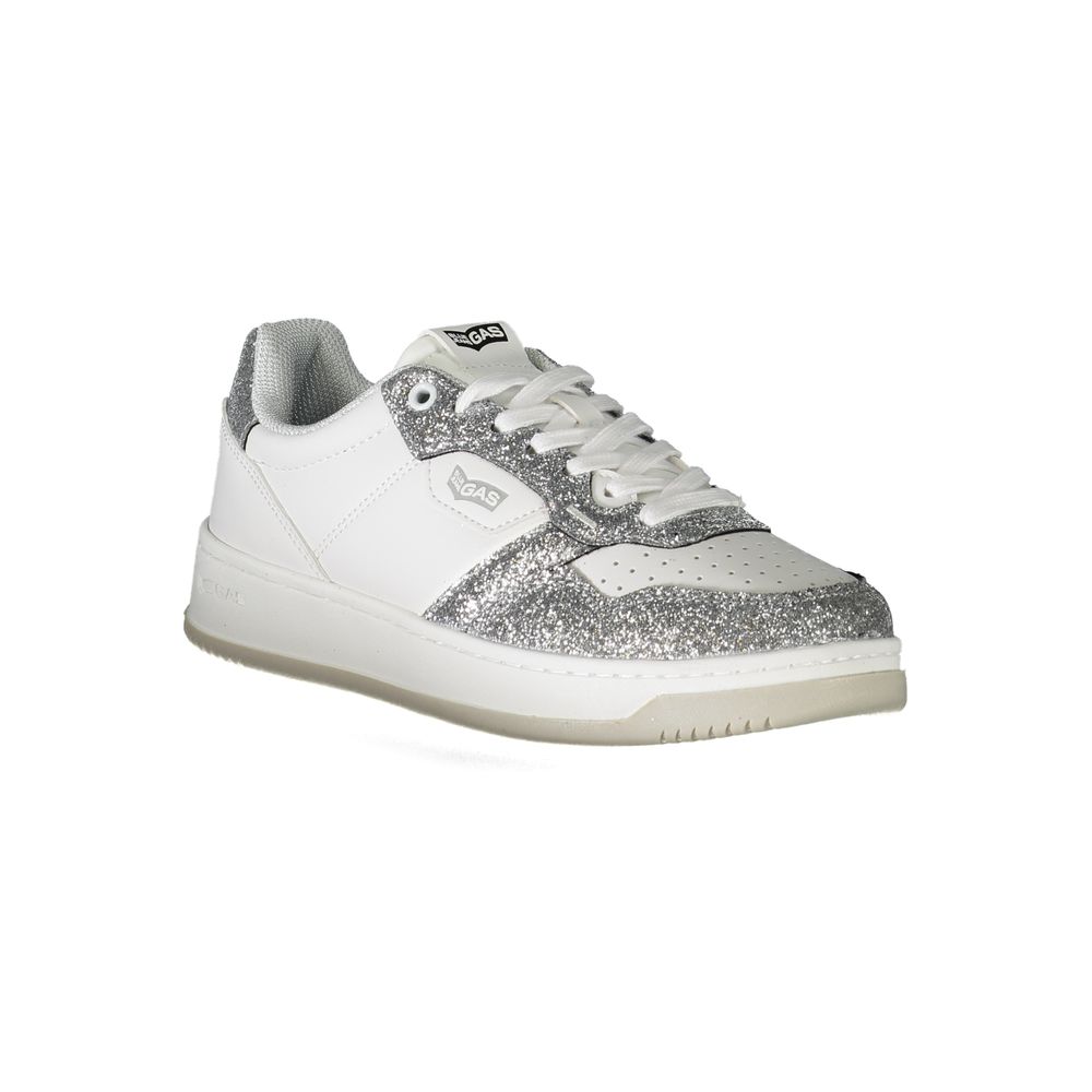 Gas White Polyester Sneaker