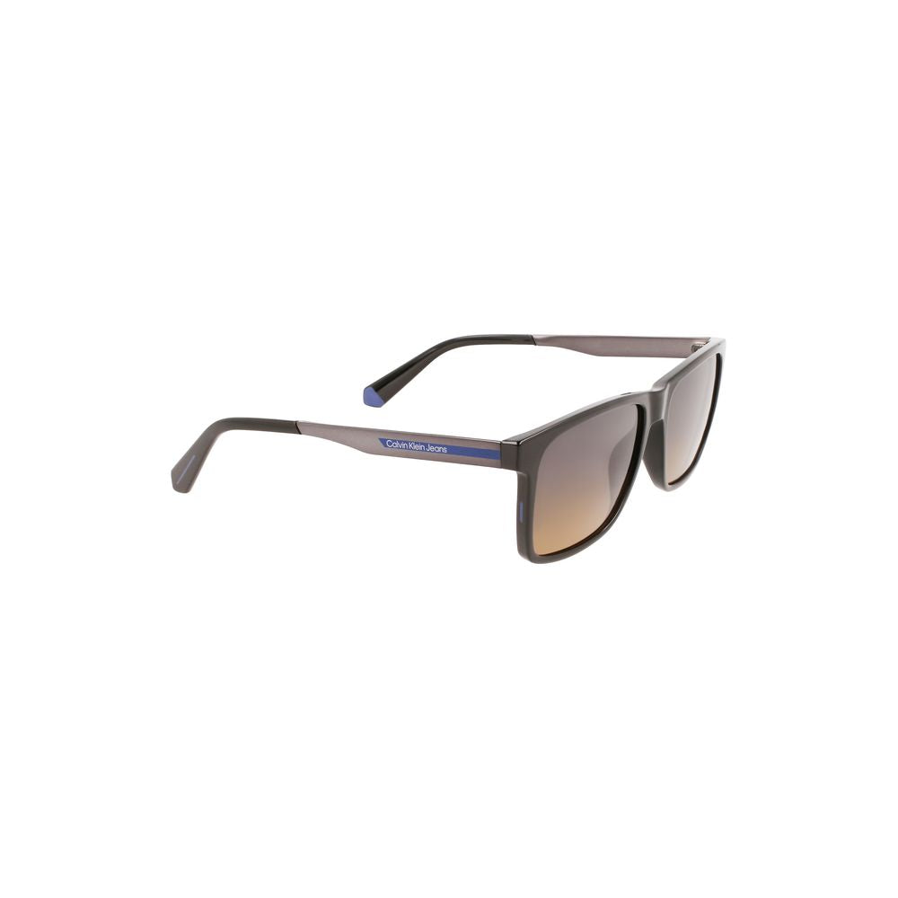 Calvin Klein Black Plastic Men Sunglass