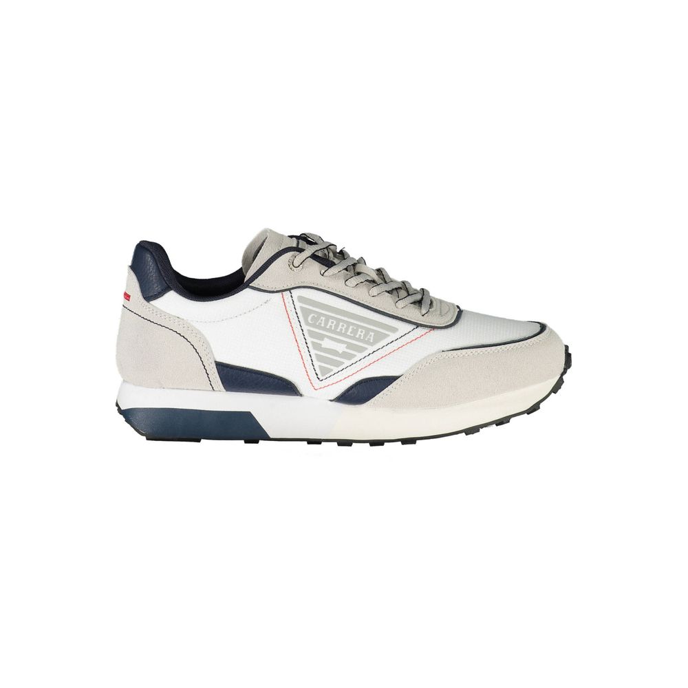 Carrera White Polyester Sneaker