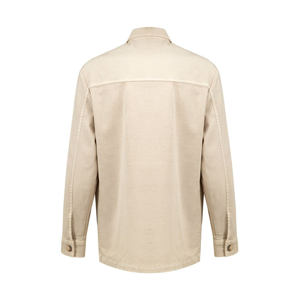 Gran Sasso Beige Cotton Jackets & Coat