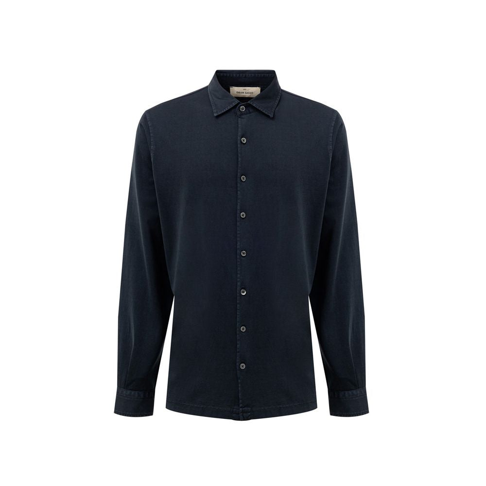 Gran Sasso Blue Linen Shirt