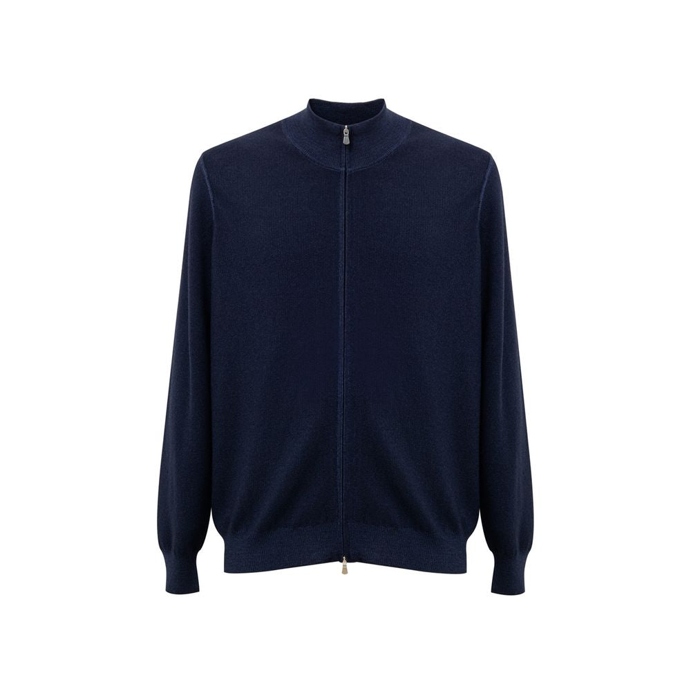 Gran Sasso Blue Wool T-Shirt