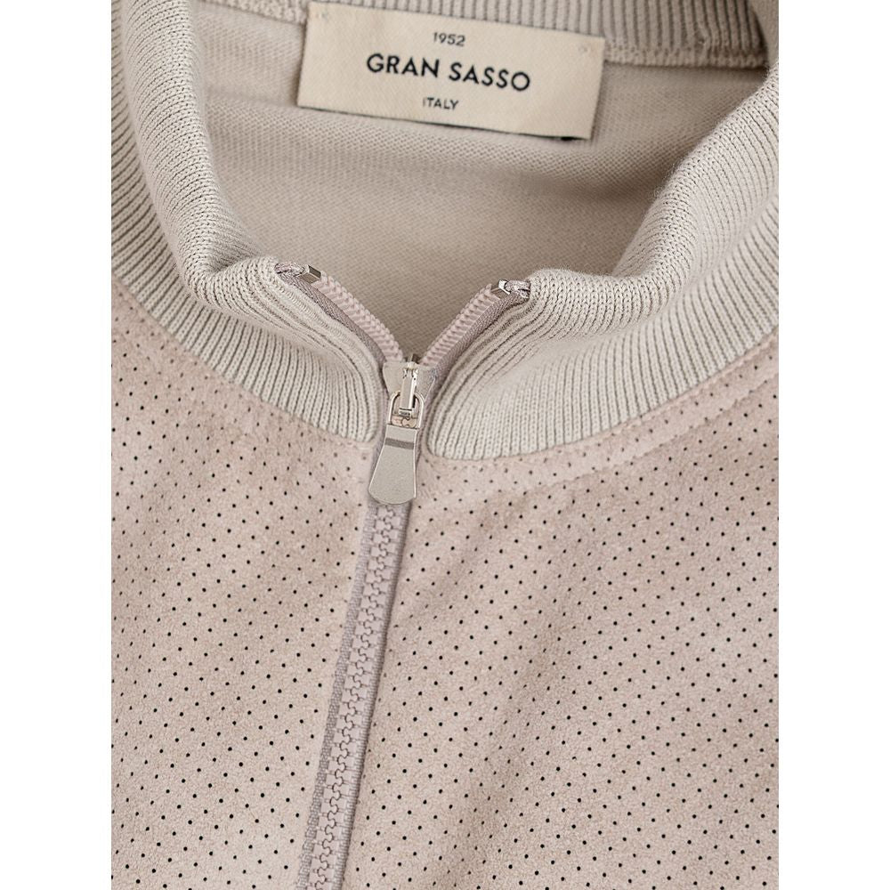 Gran Sasso Beige Cotton Jackets & Coat