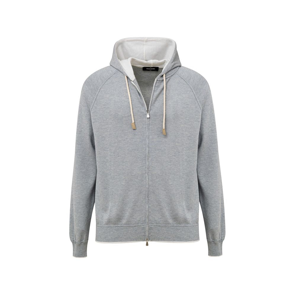 Gran Sasso Gray Cotton T-Shirt