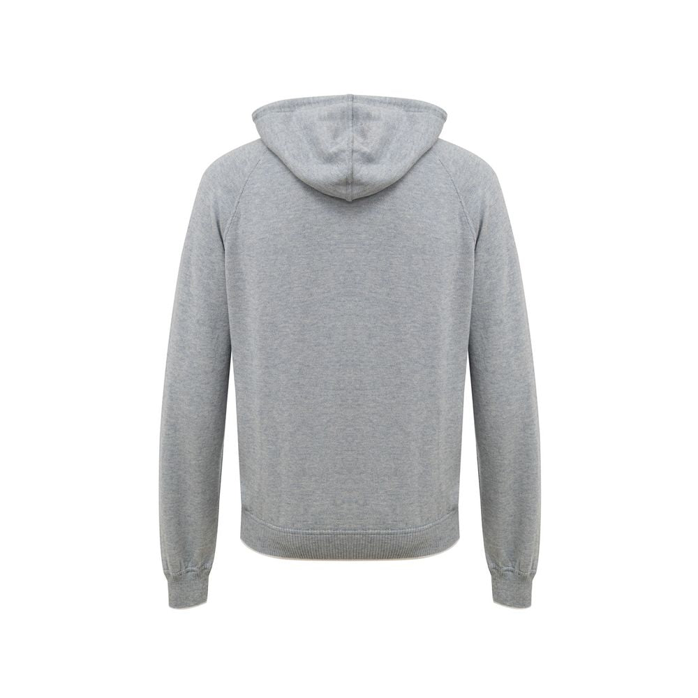 Gran Sasso Gray Cotton T-Shirt