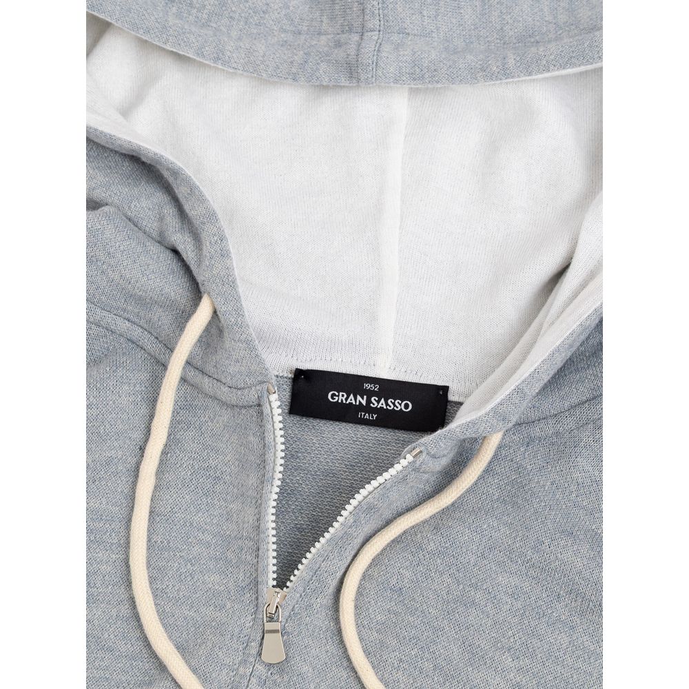 Gran Sasso Gray Cotton T-Shirt