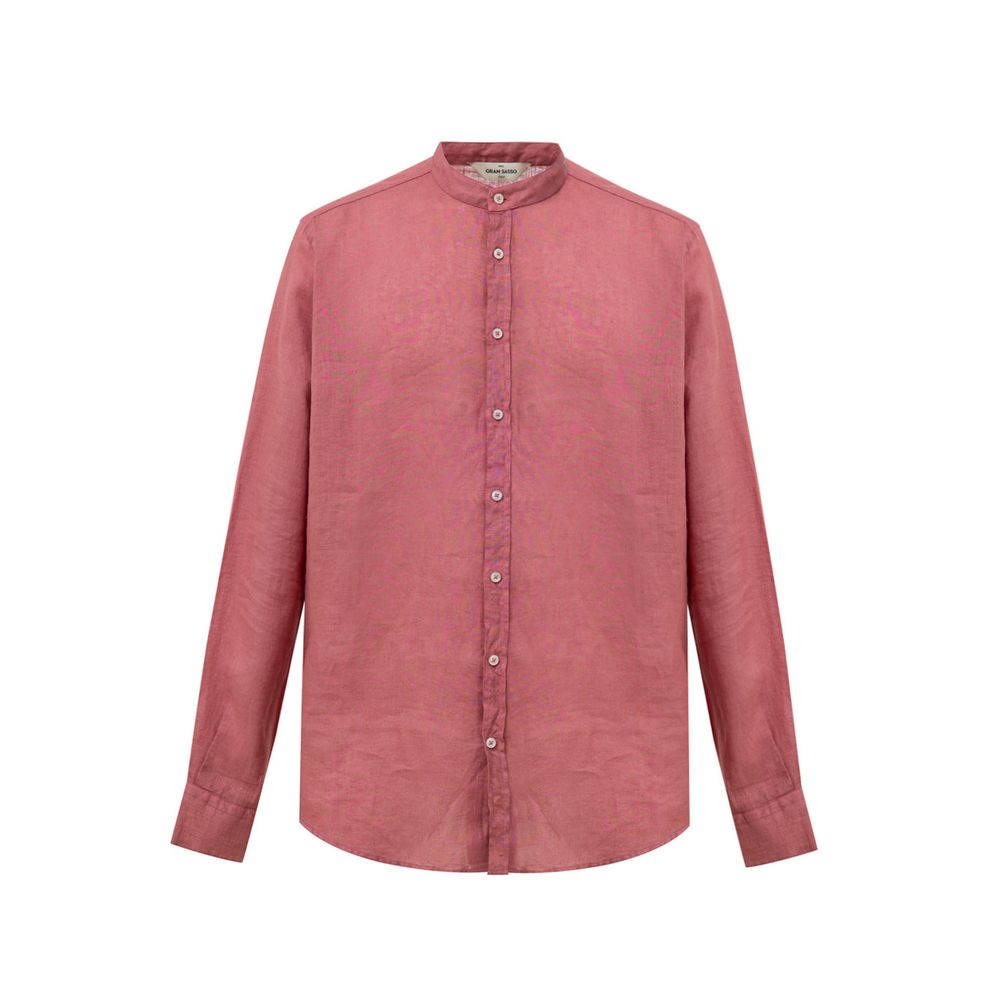 Gran Sasso Red Linen Shirt