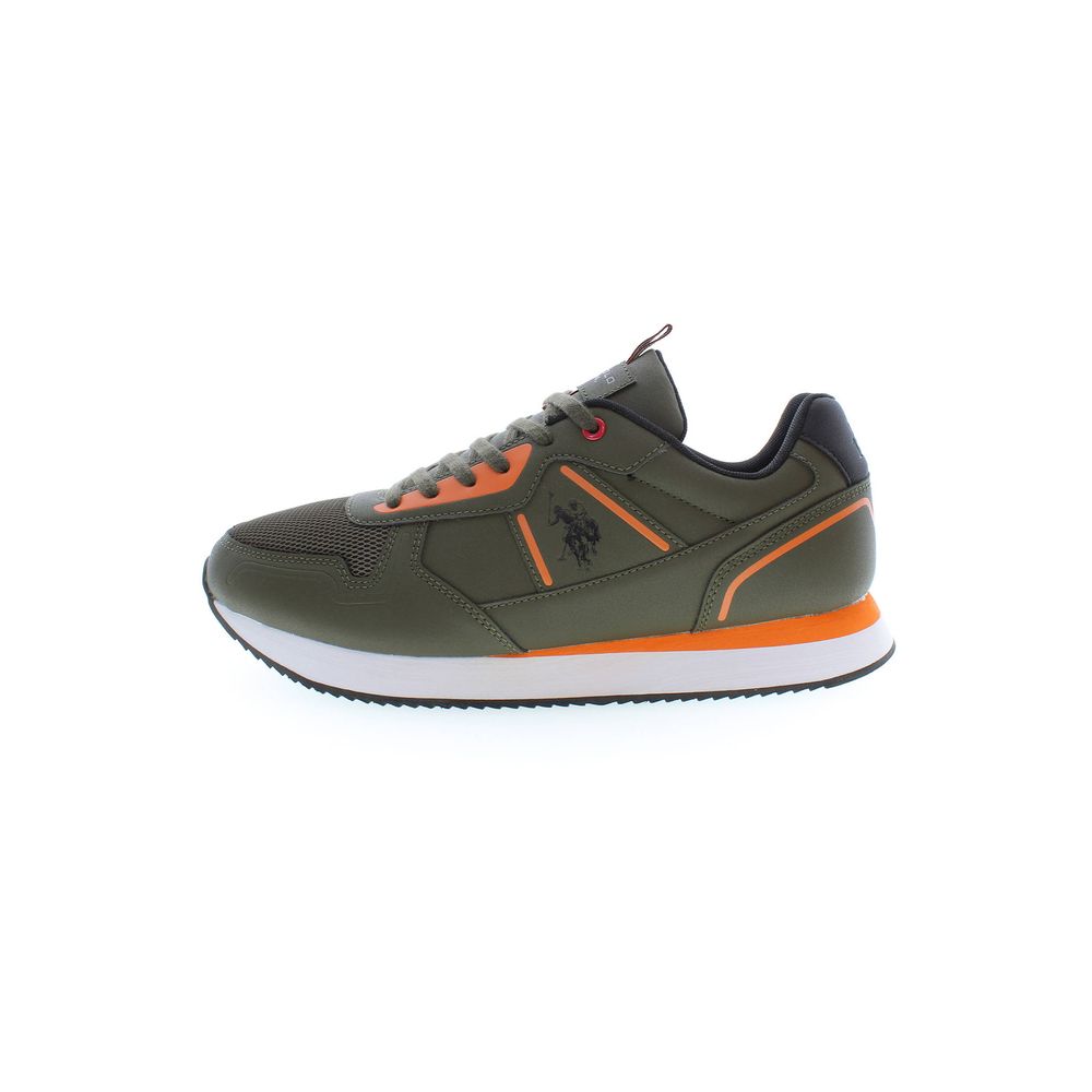U.S. POLO ASSN. Green Polyester Sneaker