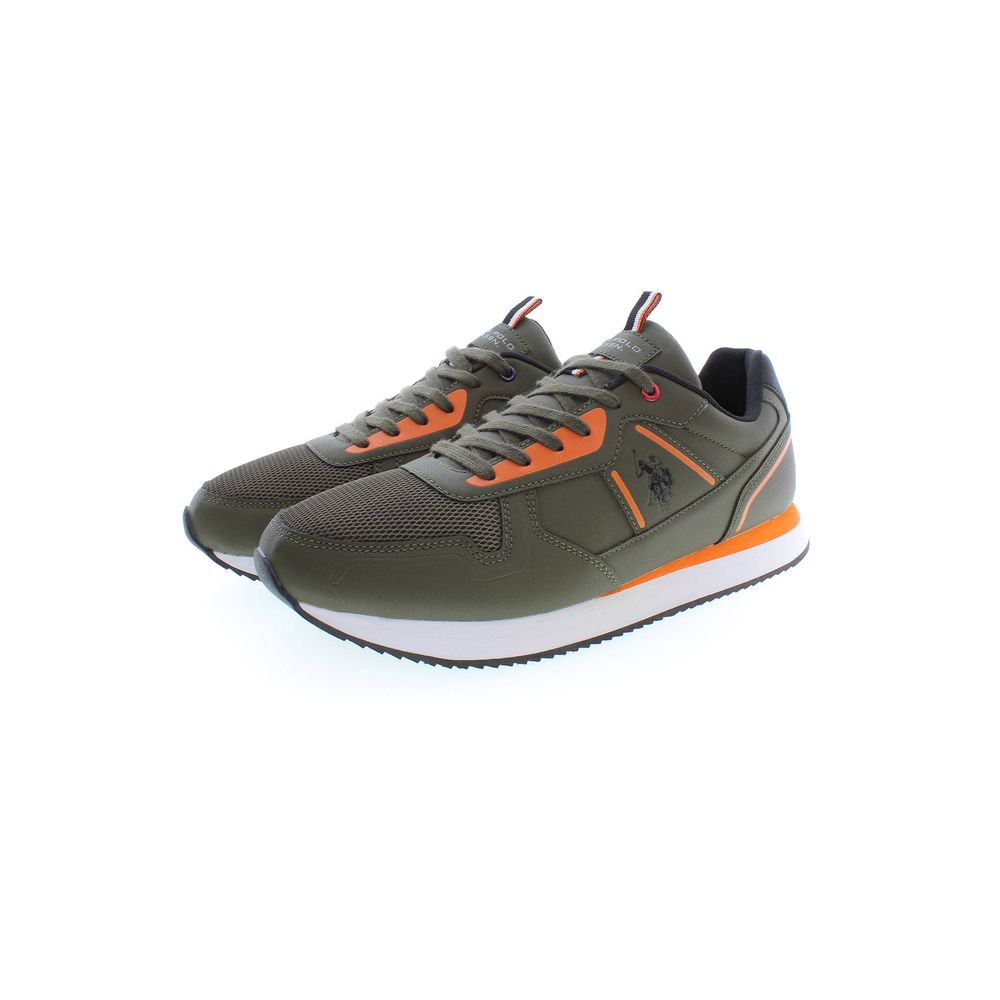 U.S. POLO ASSN. Green Polyester Sneaker