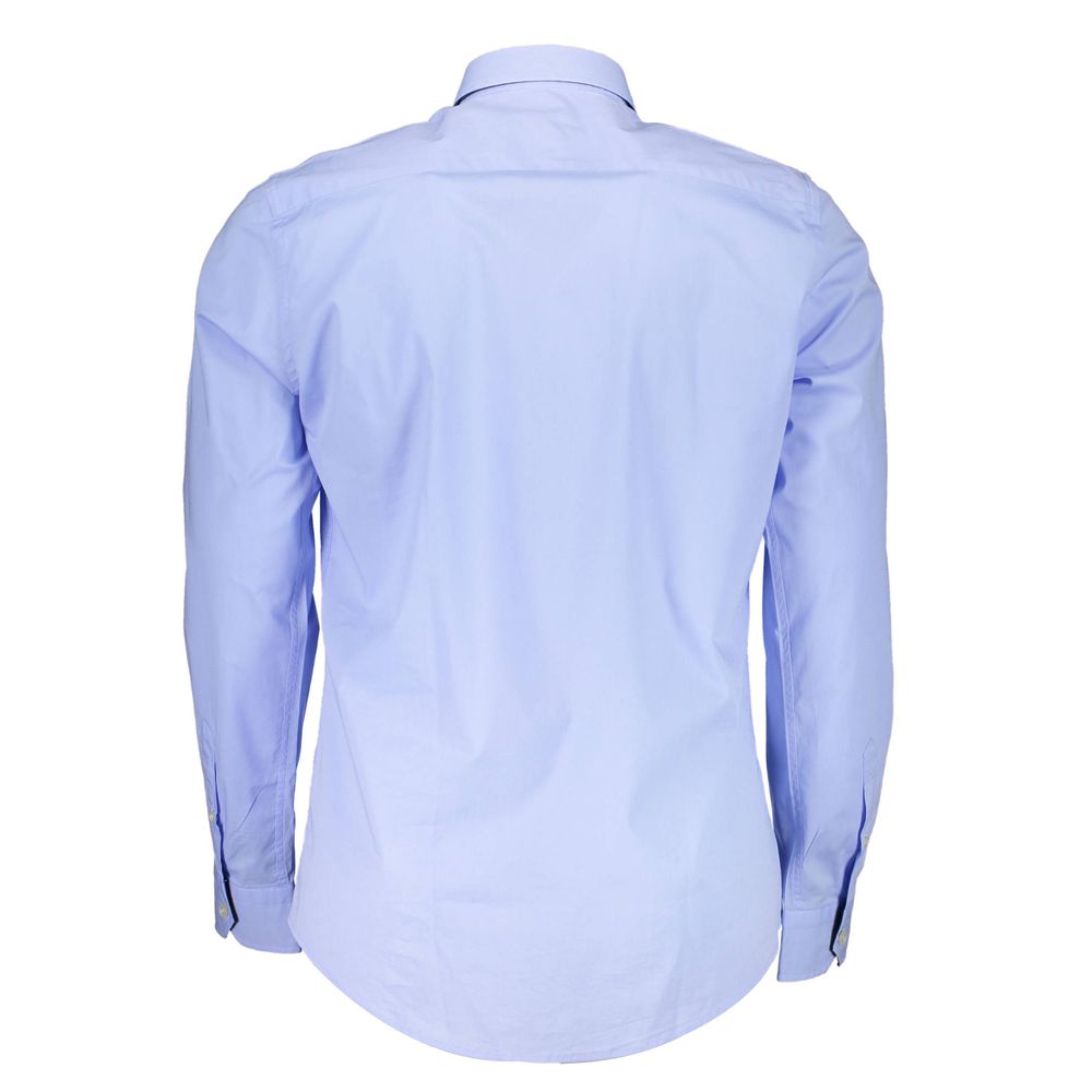 Harmont & Blaine Blue Cotton Shirt