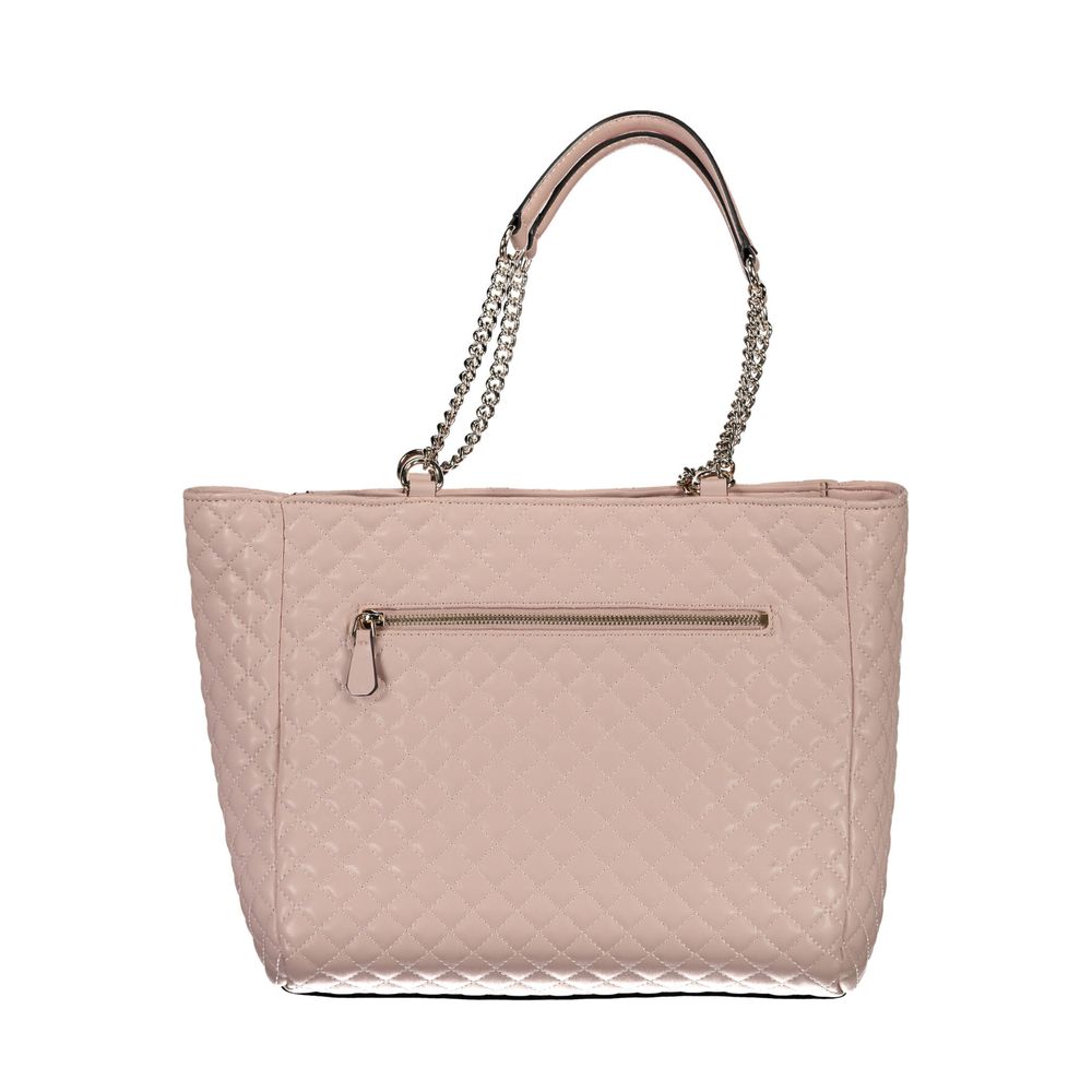 Guess Jeans Pink Polyethylene Handbag