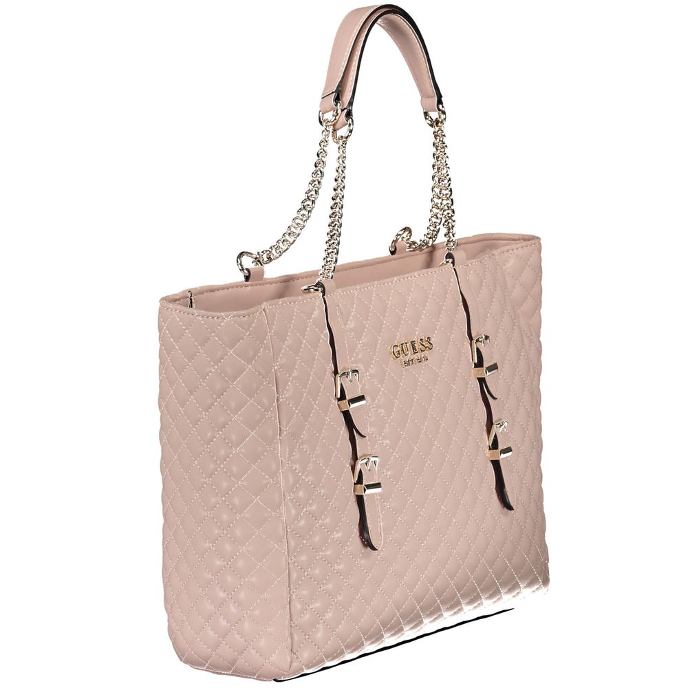Guess Jeans Pink Polyethylene Handbag