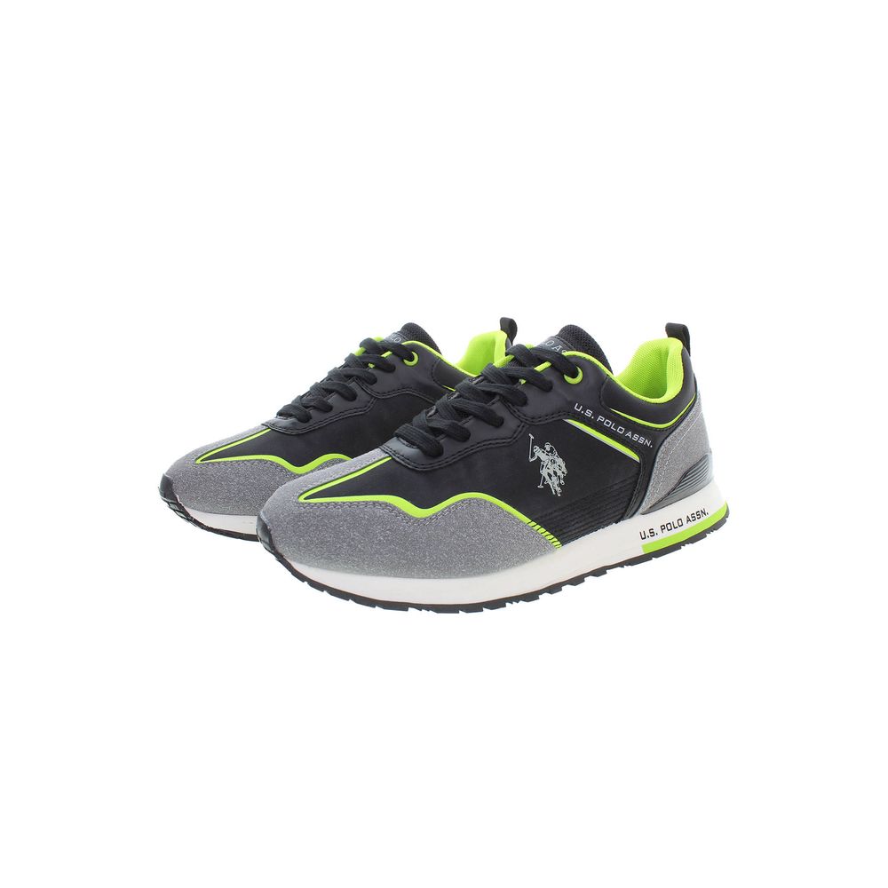 U.S. POLO ASSN. Black Polyester Sneaker