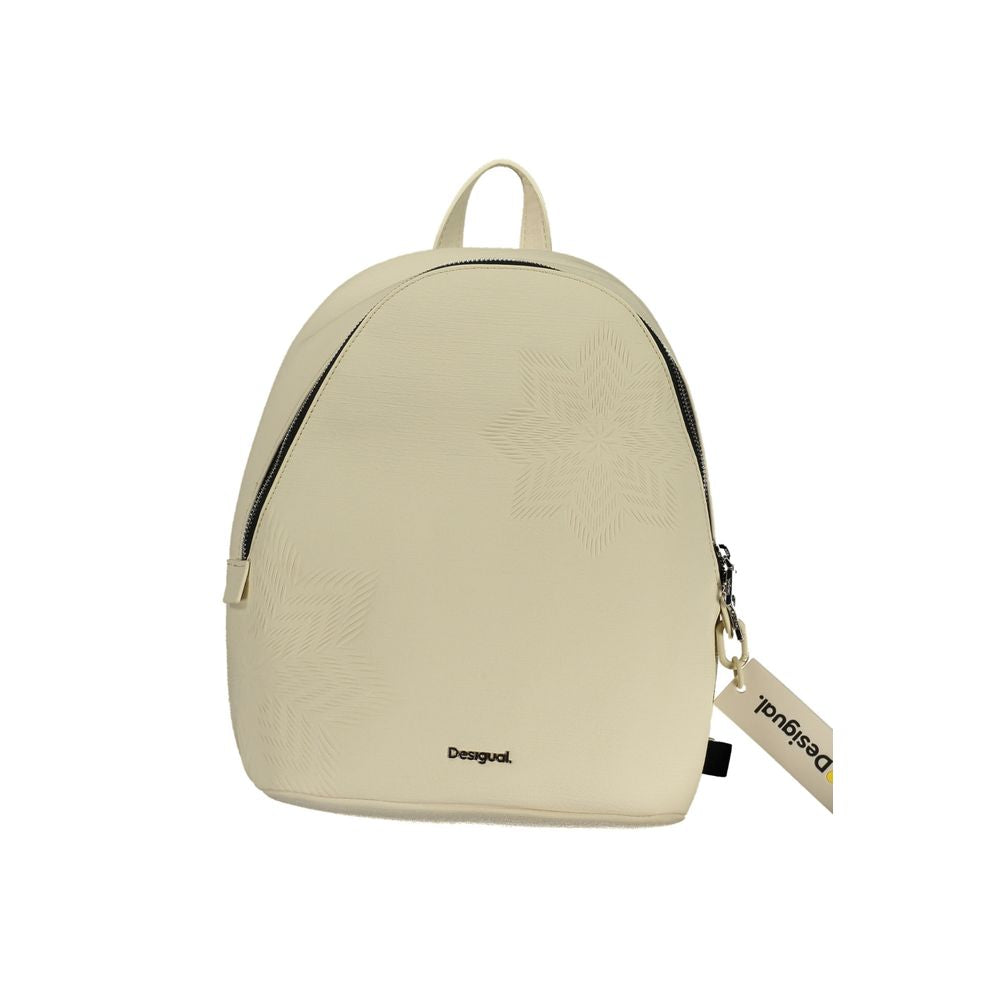 Desigual White Polyethylene Backpack
