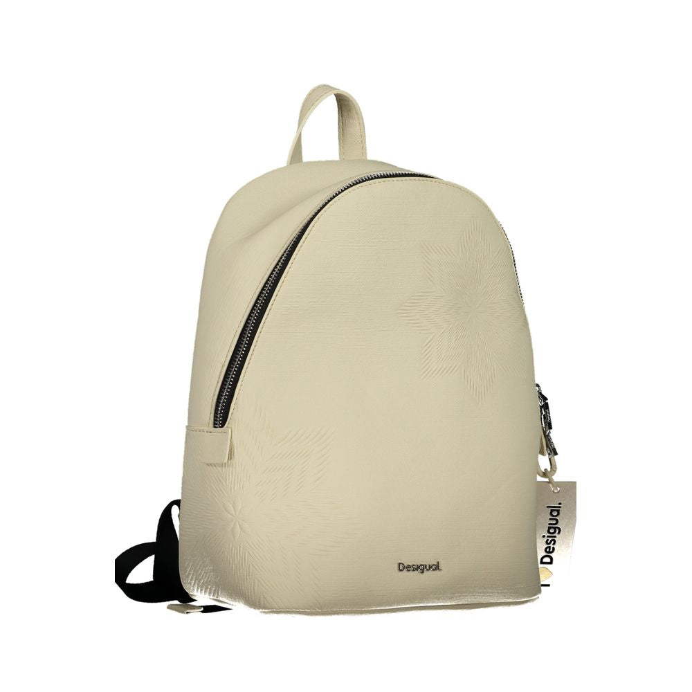 Desigual White Polyethylene Backpack