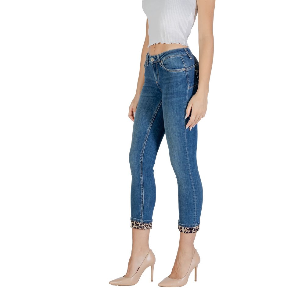 Liu Jo Blue Cotton Mom Jean