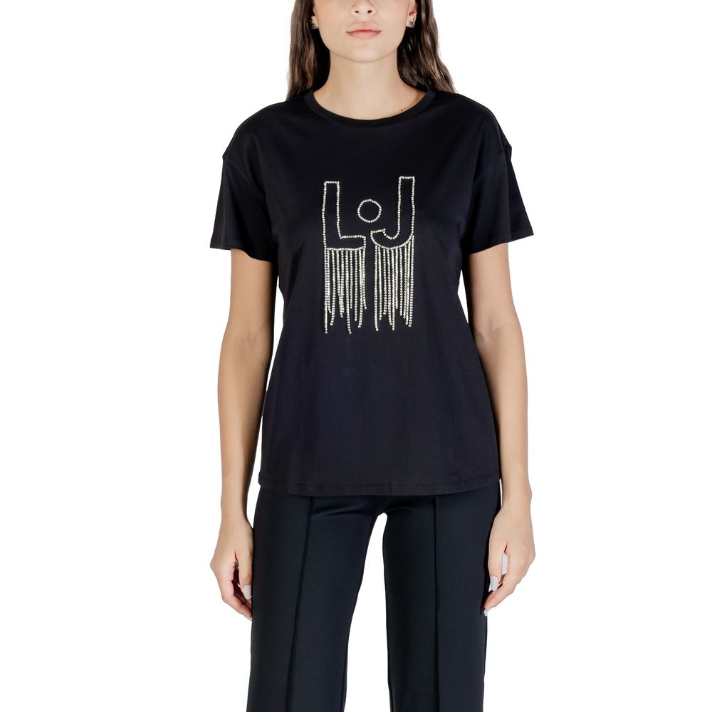 Liu Jo Black Cotton T-Shirt