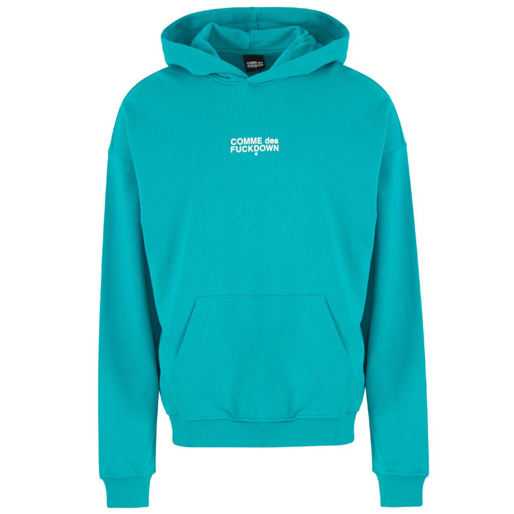 Comme Des Fuckdown Green Cotton Sweater