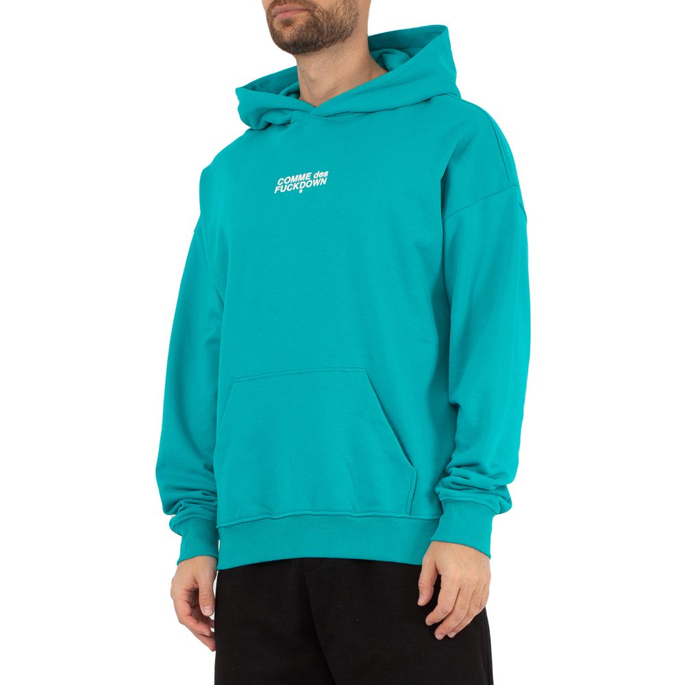 Comme Des Fuckdown Green Cotton Sweater