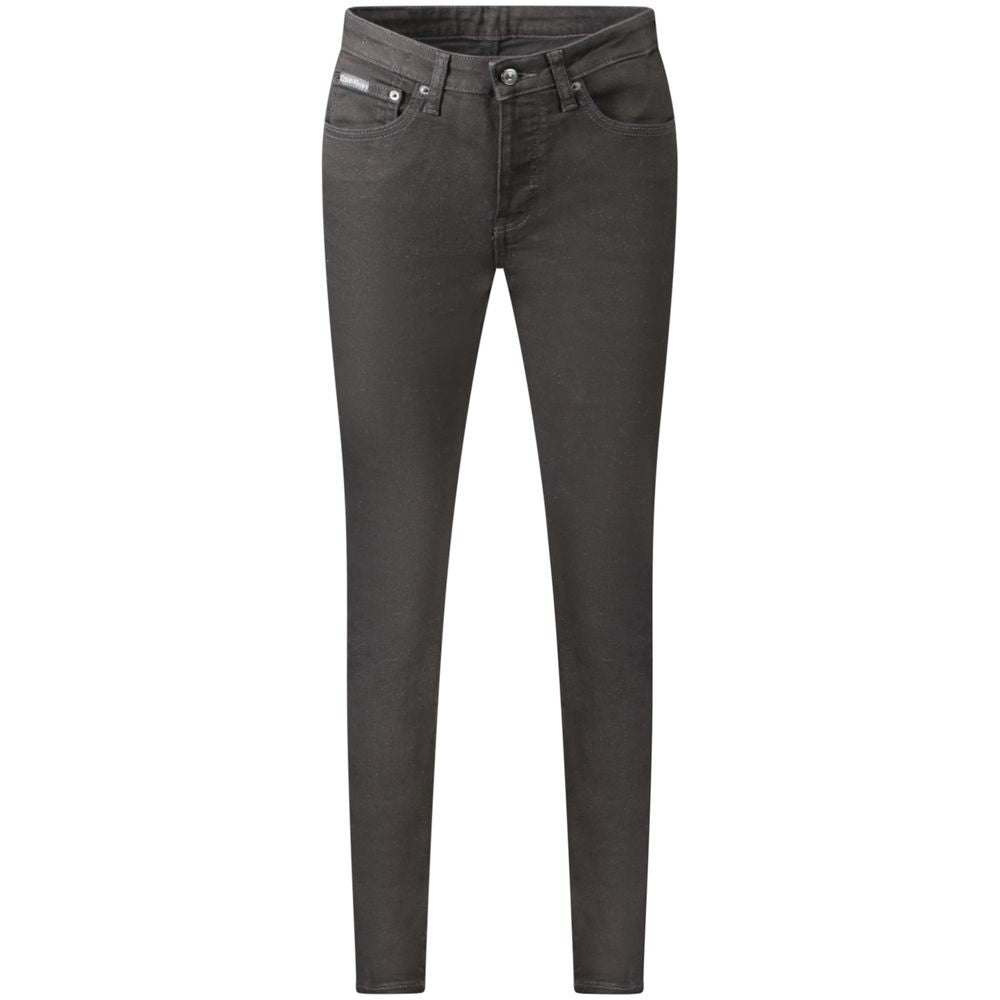 Calvin Klein Black Cotton Jeans & Pant