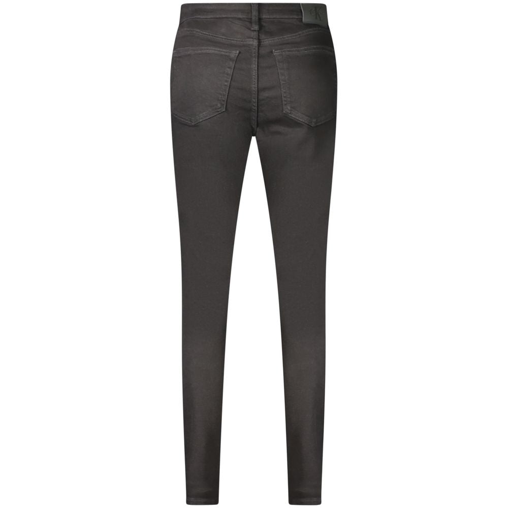 Calvin Klein Black Cotton Jeans & Pant