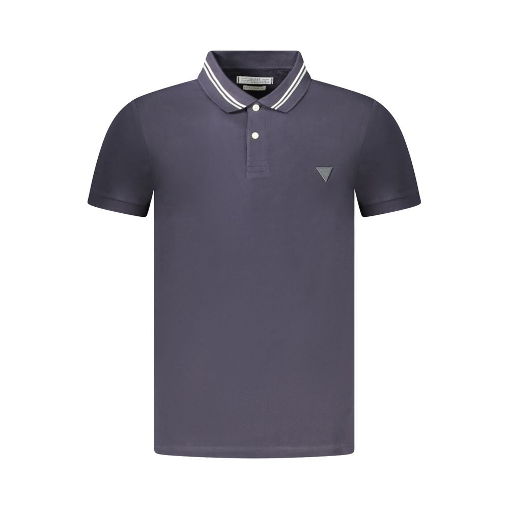 Guess Jeans Blue Cotton Polo Shirt