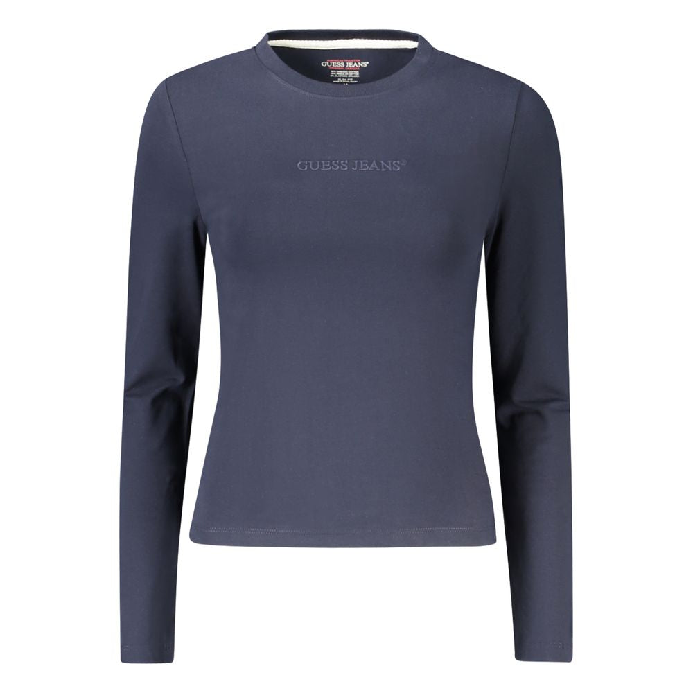 Guess Jeans Blue Cotton Tops & T-Shirt
