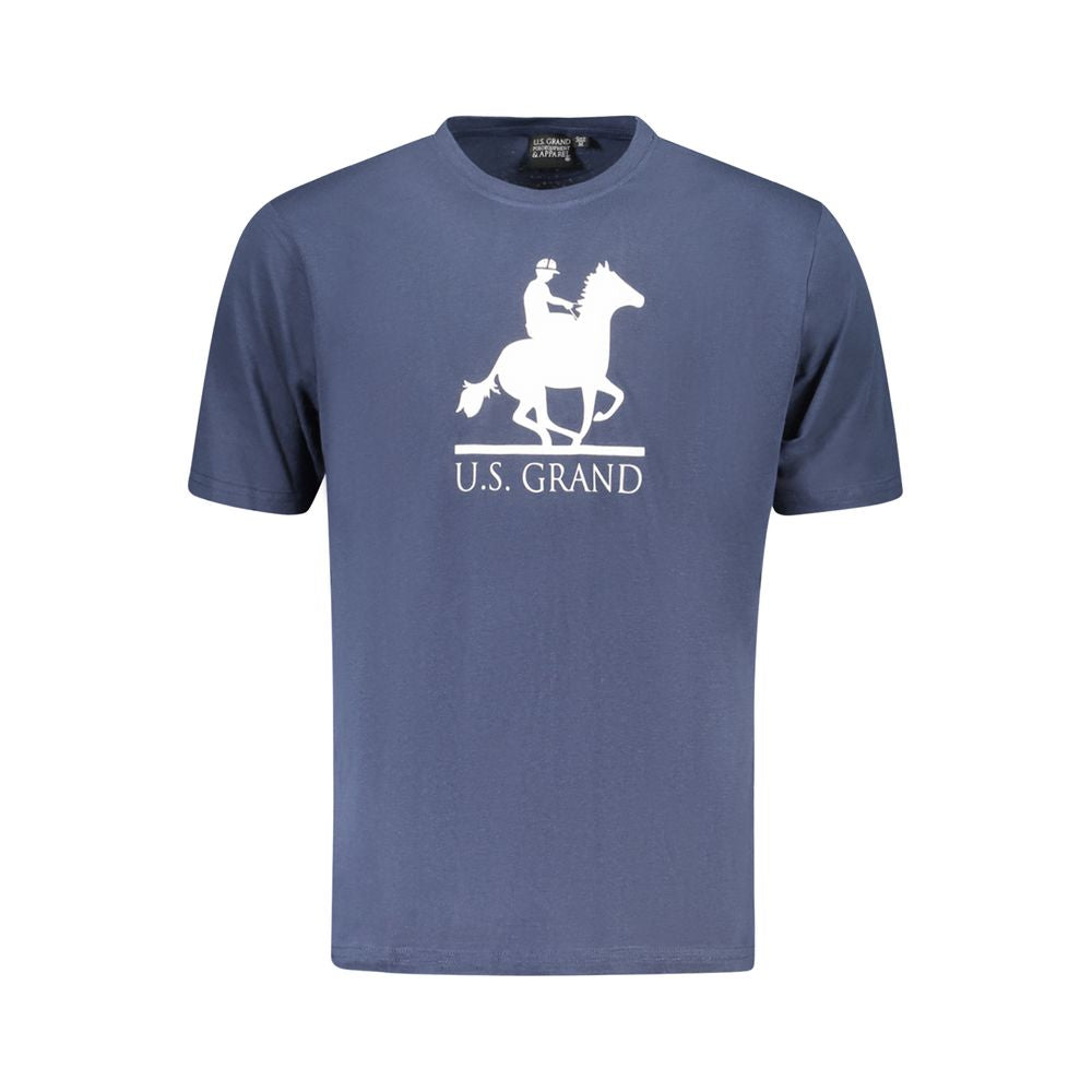 U.S. Grand Polo Blue Cotton T-Shirt