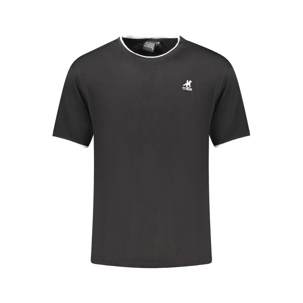 U.S. Grand Polo Black Cotton T-Shirt